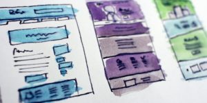 Wireframes for an interface